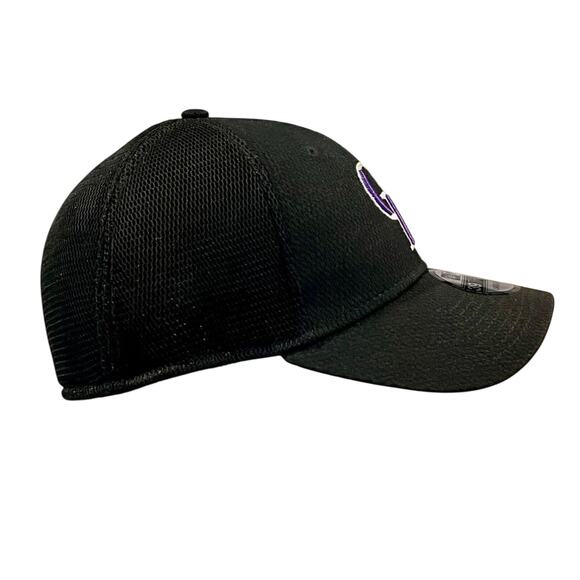 New Era Colorado Rockies 3930 Flexfit Black‎ MLB  Baseball Cap Hat Large-Xlarge - Picture 5 of 8